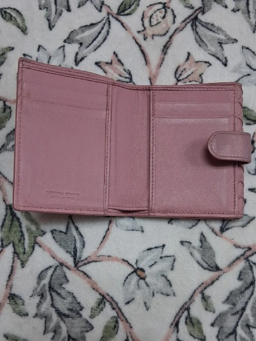 Bottega Veneta Intrecciato Leather Wallet - Mauve